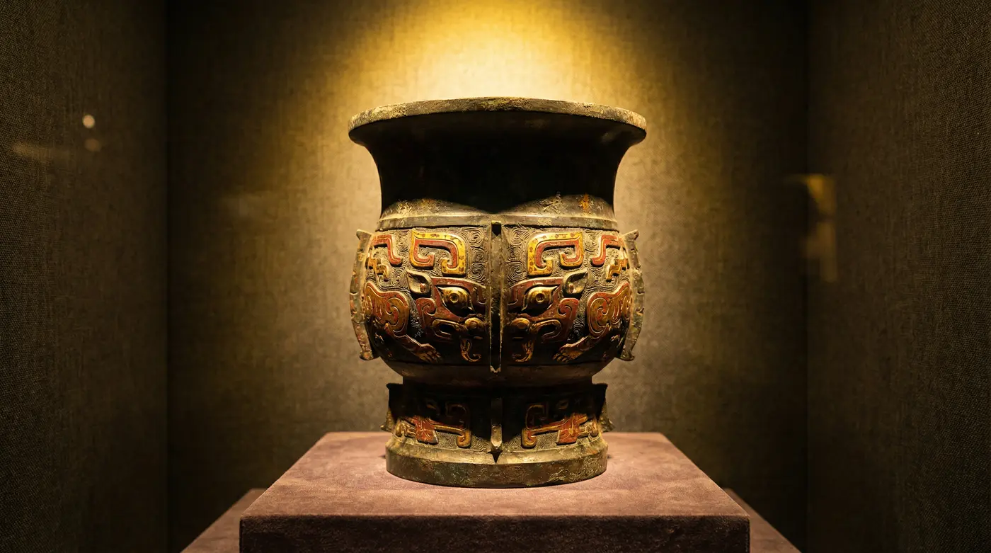 商周虎纹青铜器 - 四虎 | 古代虎文化文物